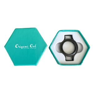 ORIGAMI OWL Living Locket Base Medium (New) Black Wrap LK3009